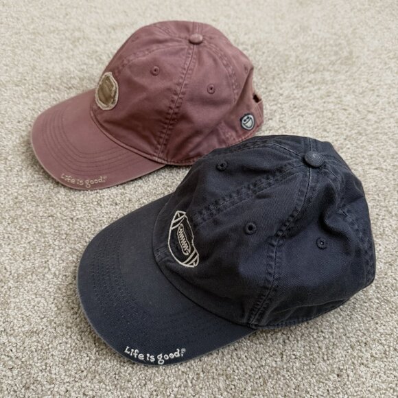 2 Life is Good Football Hats - Picture 2 of 7